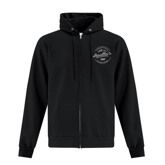 Backroads Approved Emblem | Full Zip Hoodie - Black