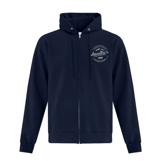 Backroads Approved Emblem Full Zip Hoodie - Navy