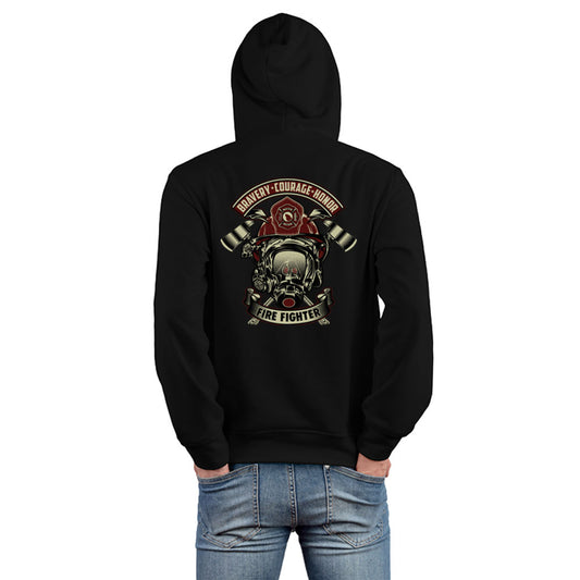 Bravery, Courage, Honor - Firefighter Hoodie