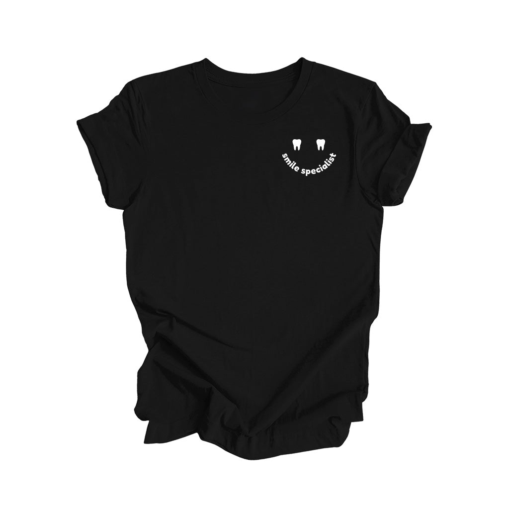 Smile Specialist - Black T-Shirt [NC Dental Hygiene Week]